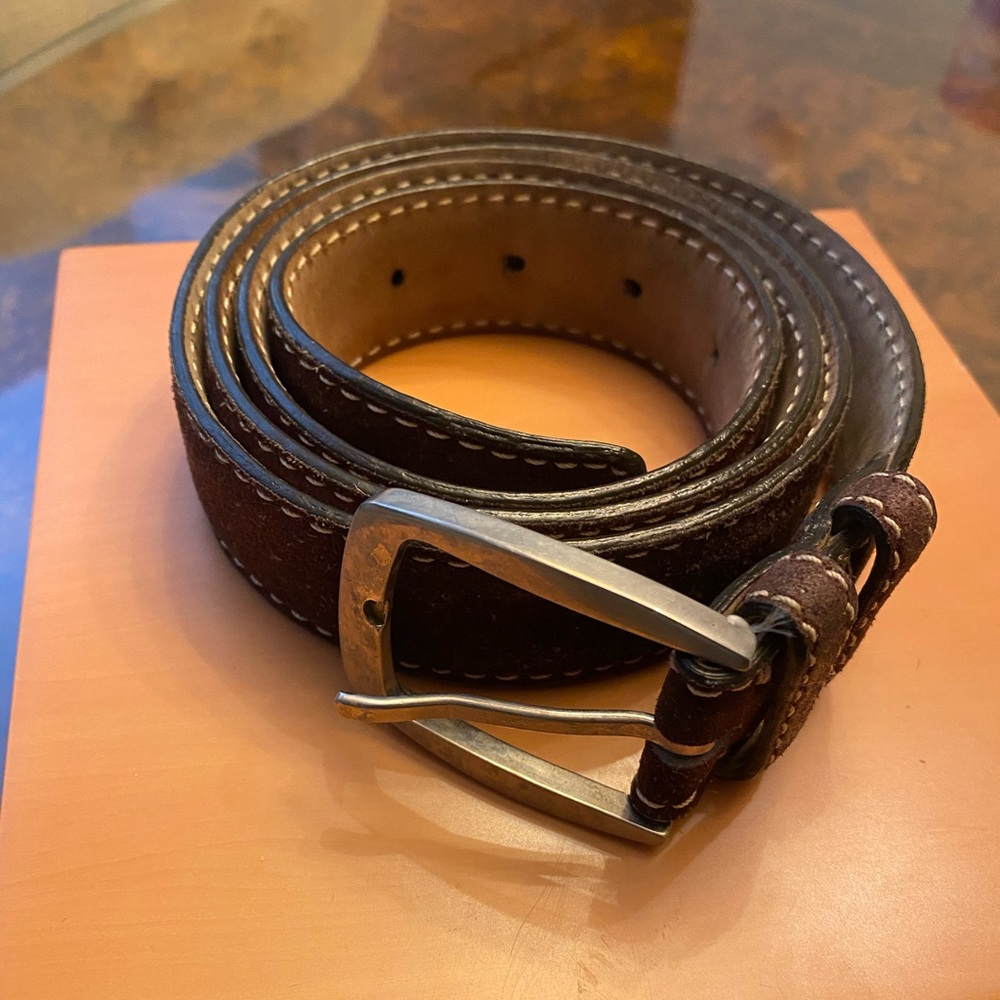 Men’s Neiman Marcus / Erreghe Italian Suede Belt